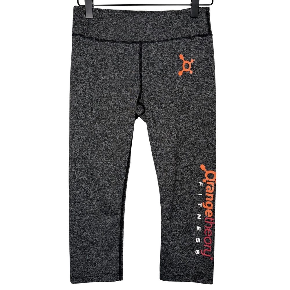 Orangetheory Fitness Gray Crop Leggings Small High Rise Workout